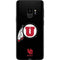 Utah Circle and Feather on Black Galaxy S9 Skin